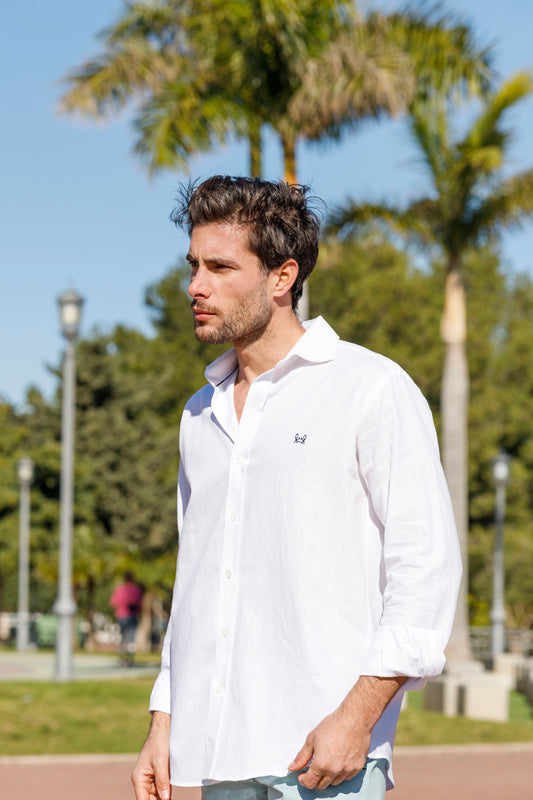 Camisa Lino Blanco | Ibiza