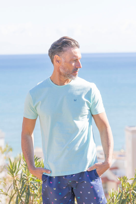 Camiseta Básica Verde Mar