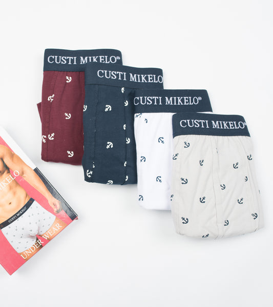 Pack 4 Boxer anclas