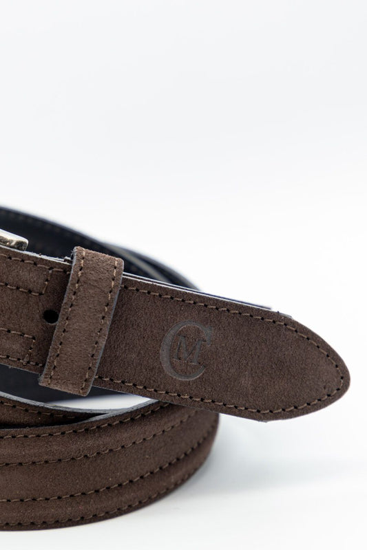 Cinturón piel marrón