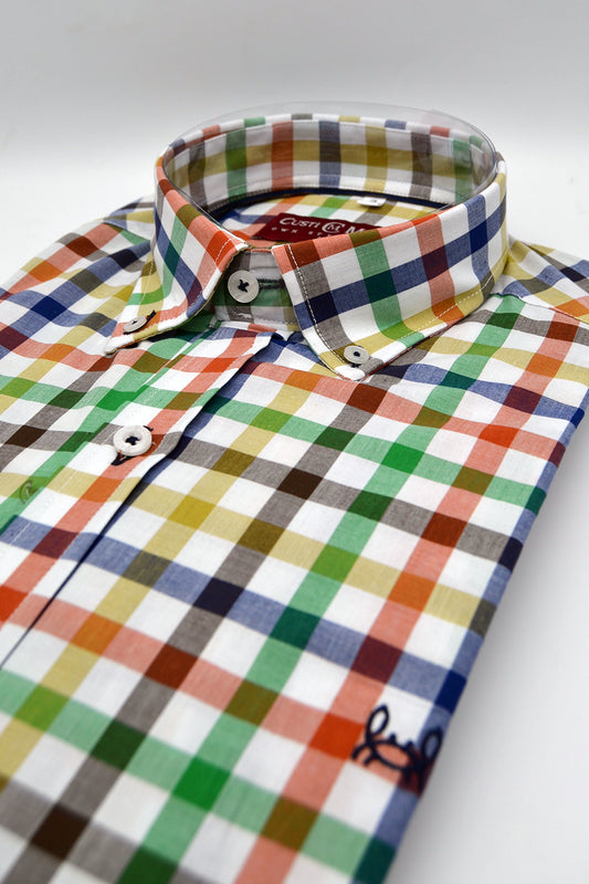 Camisa Cuadro Marrón | Lugo