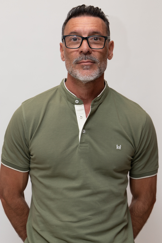 Polo Cuello Mao Oliva