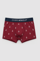 Boxer Anclas Granate