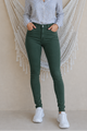 Pantalón Chica 5 Bolsillos Verde Botella