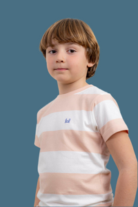 Camiseta Infantil Rayas Rosa | Monaco
