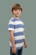 Camiseta Infantil Rayas Azul | Monaco