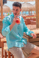 Camisa Lino Mao Turquesa | Mallorca