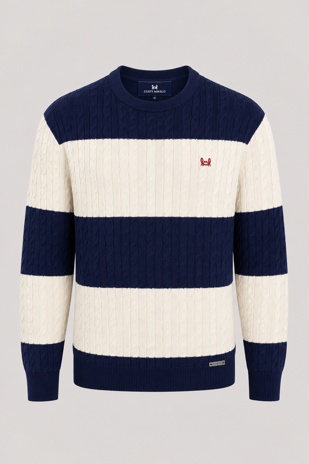 Jersey Ochos Rayas Blanco Marino