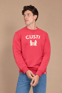 Sudadera Custi Cangrejito Burdeos