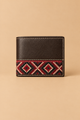 Cartera Marrón Tejido Étnico | Rojo