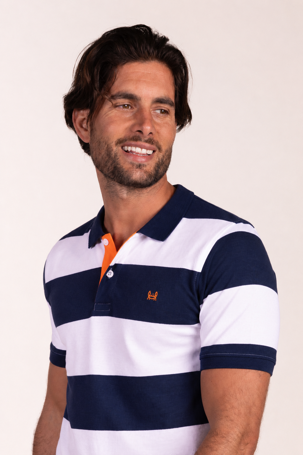 Polo Rayas Azul Marino | Monaco