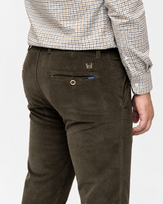 Pantalón Pana Verde Caza