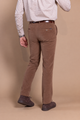 Pantalon en velours côtelé marron noisette