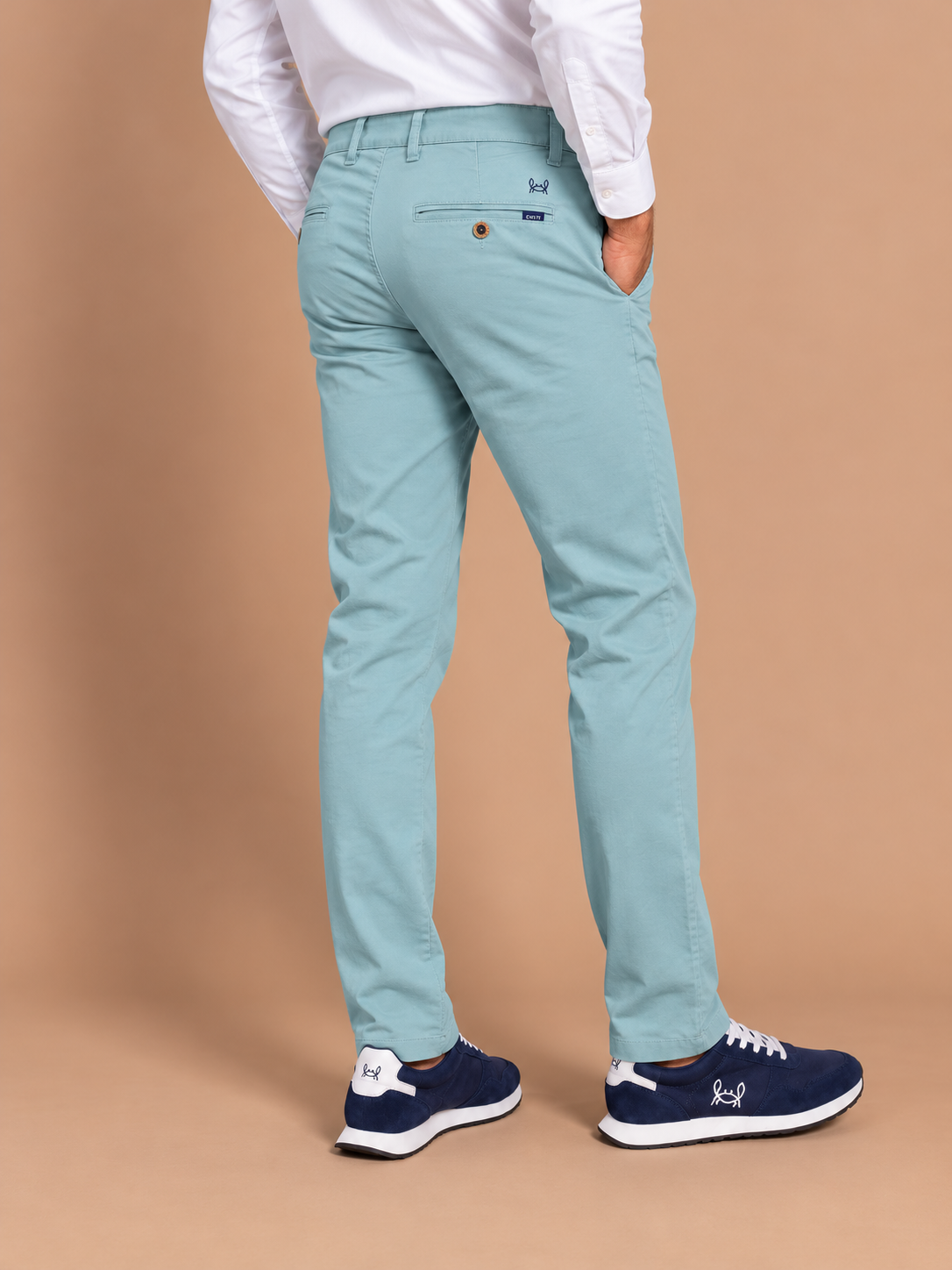 Pantalon chino stretch aigue-marine | Jesulín