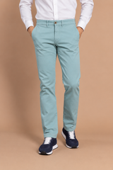 Pantalon chino stretch aigue-marine | Jesulín