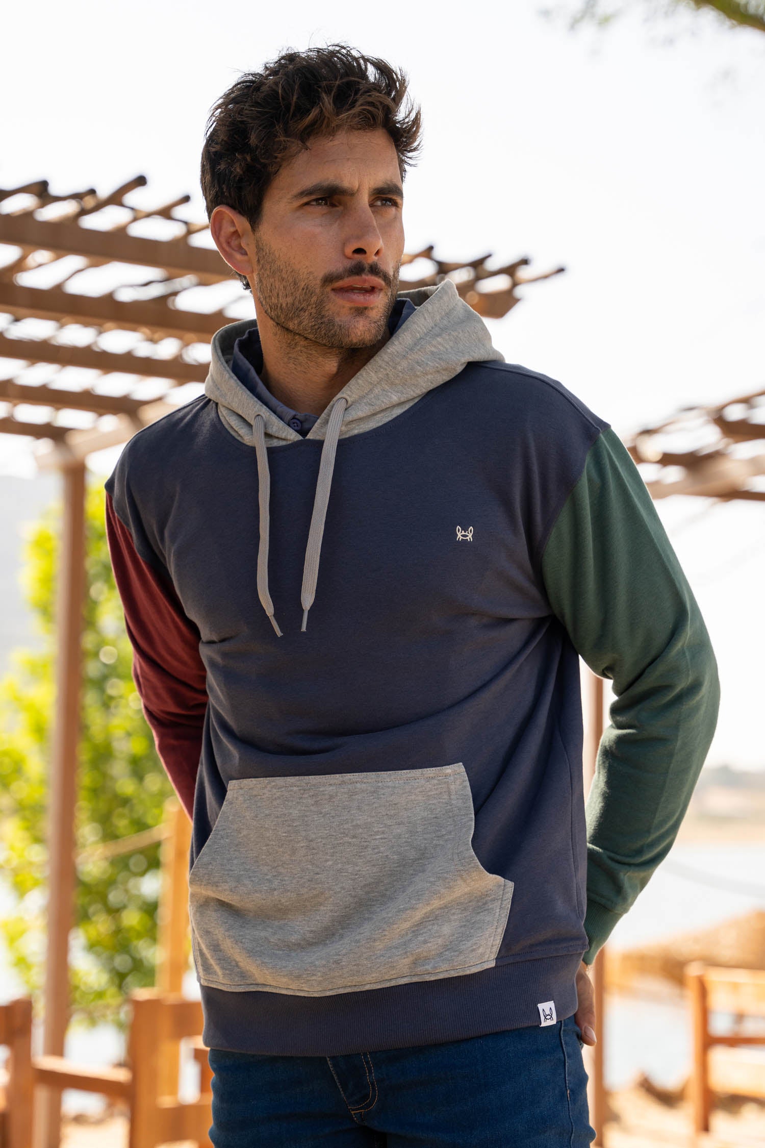 Sudadera multicolor fashion hombre