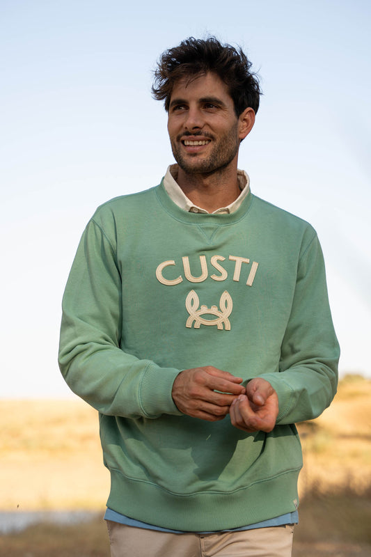 Sudadera Custi Cangrejito Verde