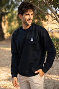 Sudadera Básica Parche Marino