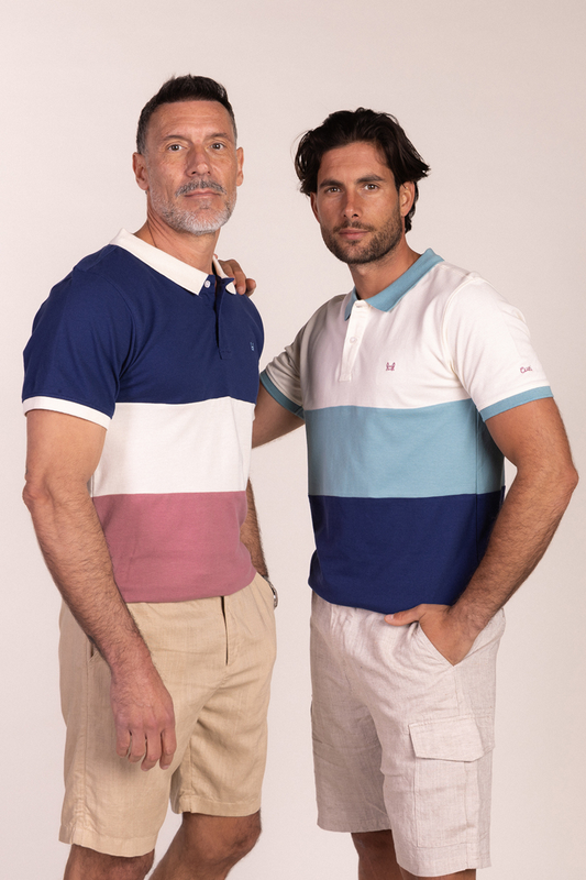 Polo Tricolor Burdeos | Lyon