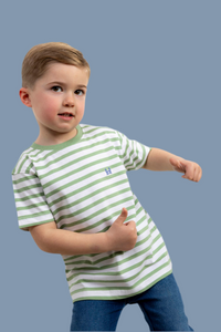 Camiseta Infantil Rayas Verde | Marsella