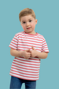 Camiseta Infantil Rayas Roja | Marsella