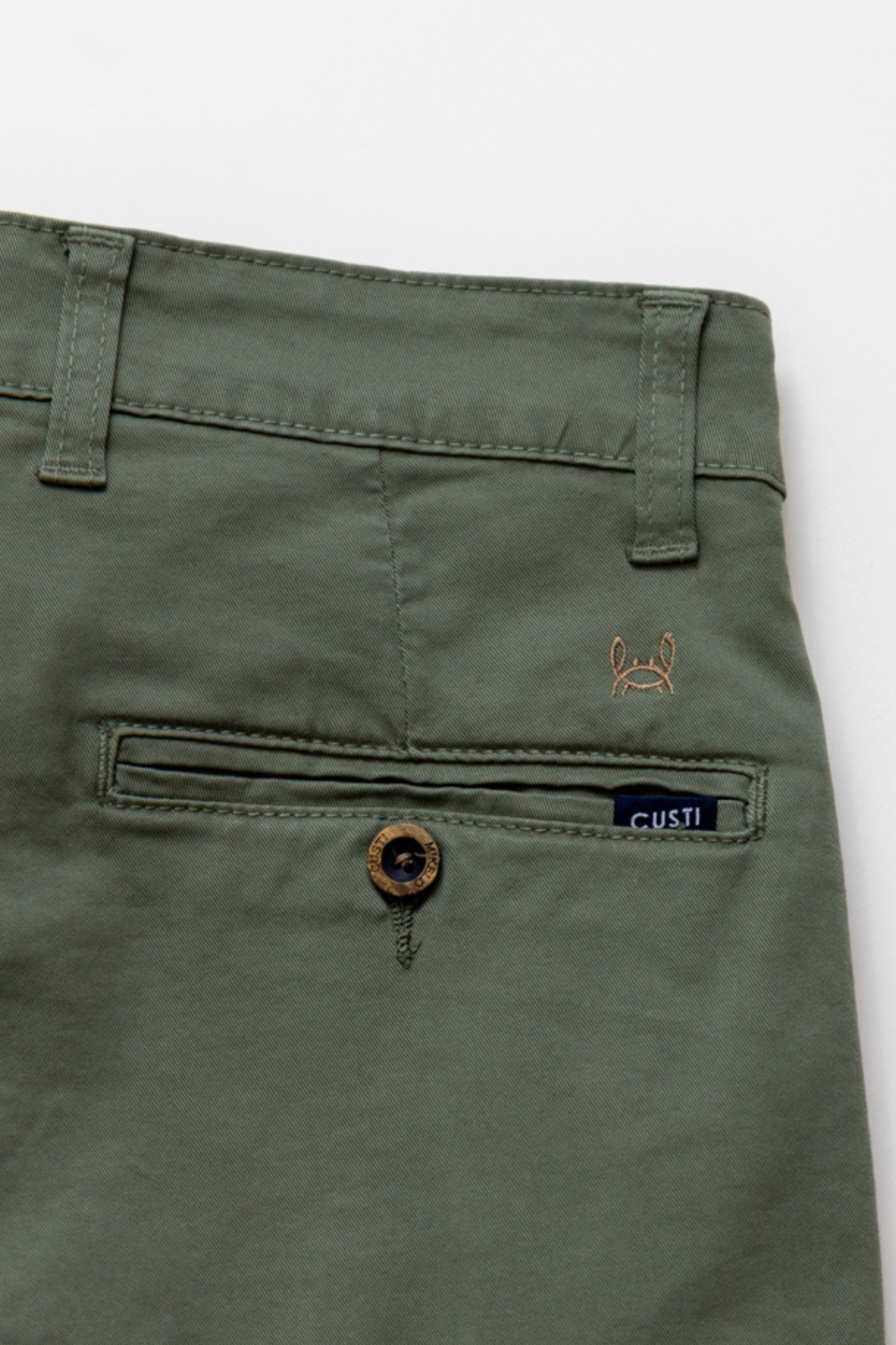 Pantalón Chino Elástico Verde Iceberg | Jesulín