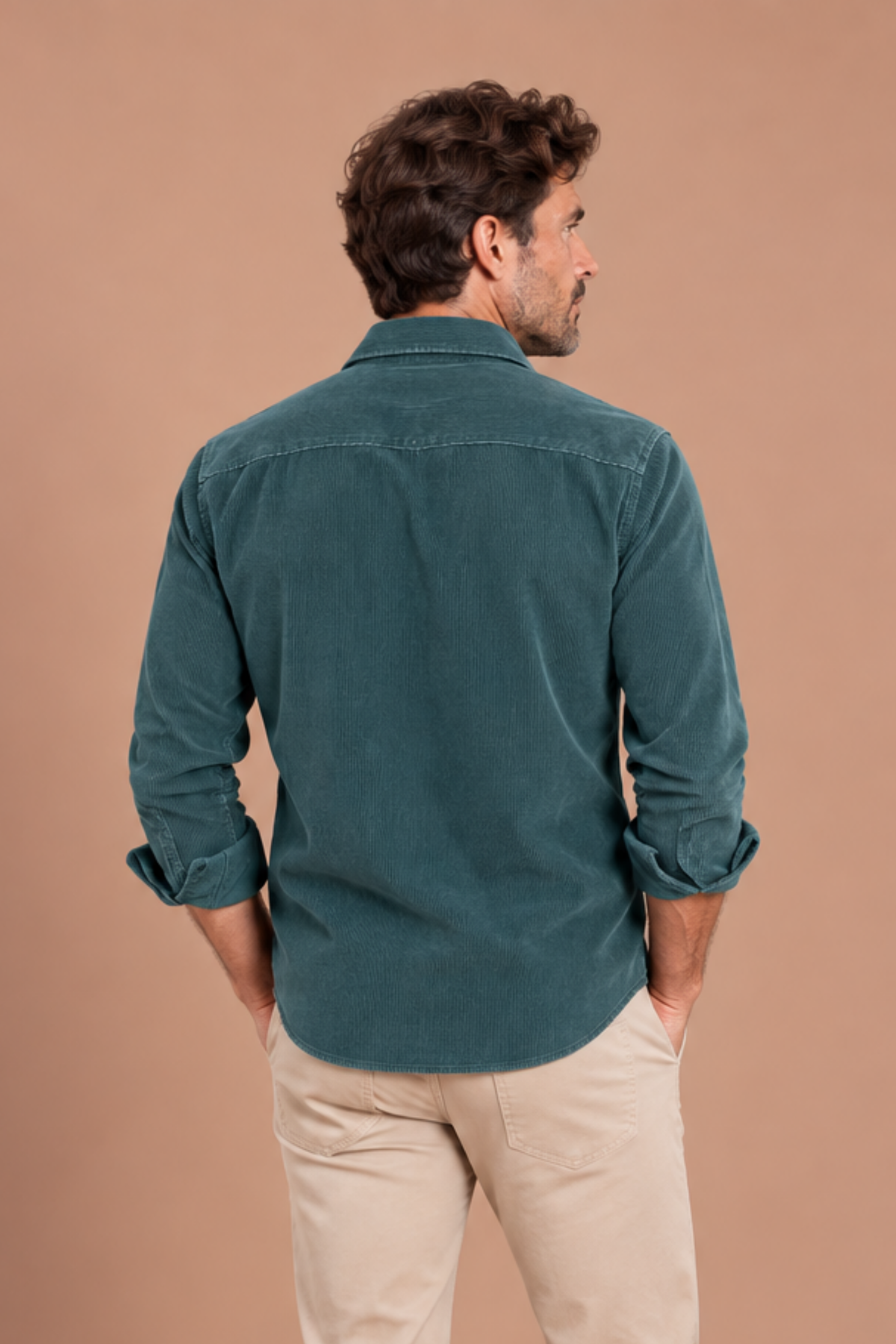 Camisa micropana petróleo