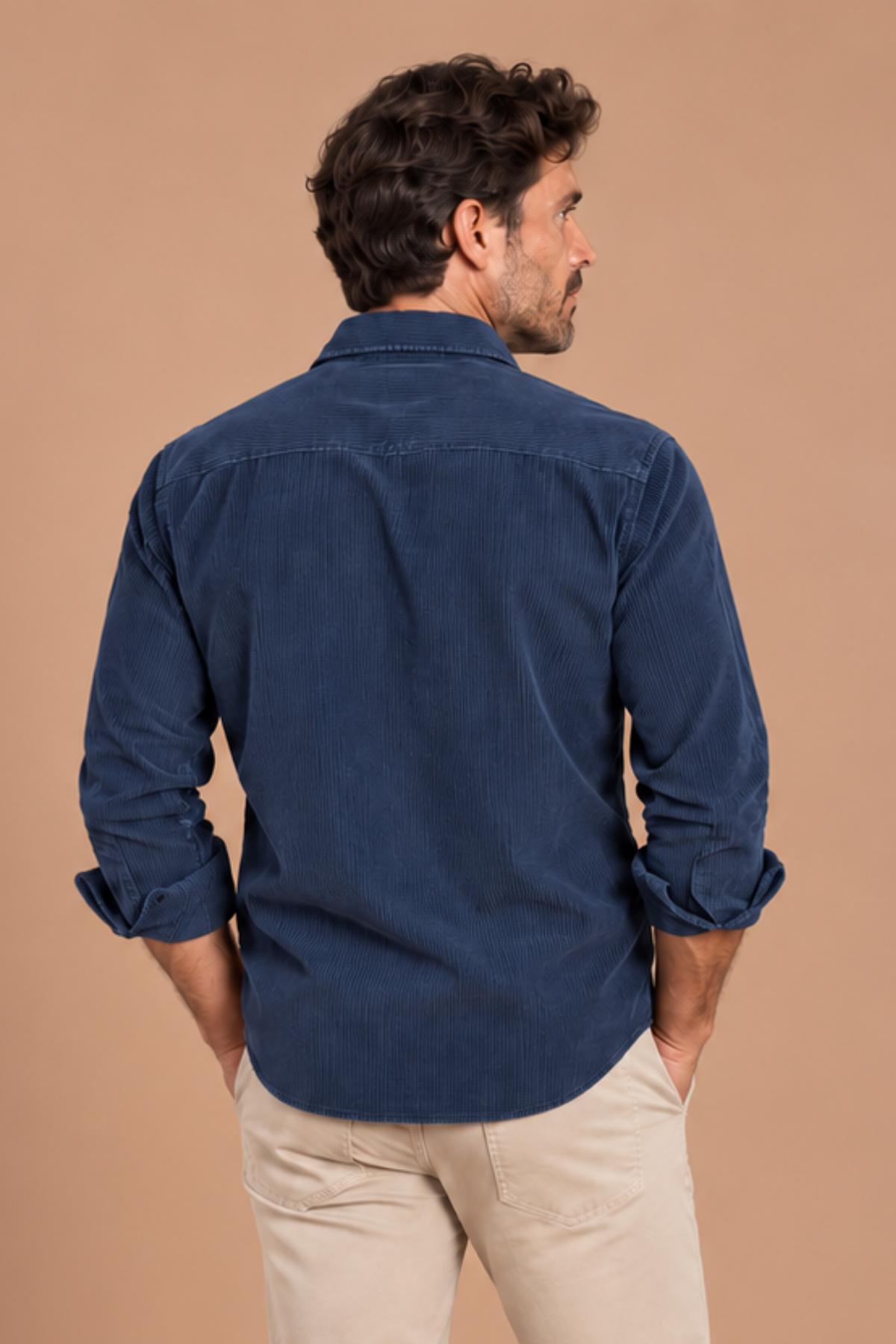 Camisa micropana marino