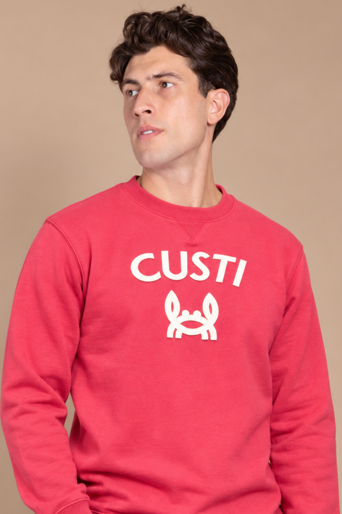 Sudadera Custi Cangrejito Burdeos