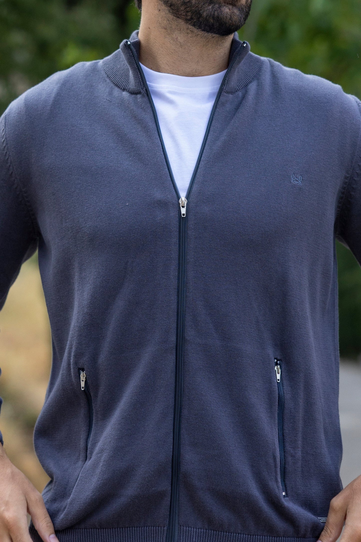 Rebeca Cremallera Gris