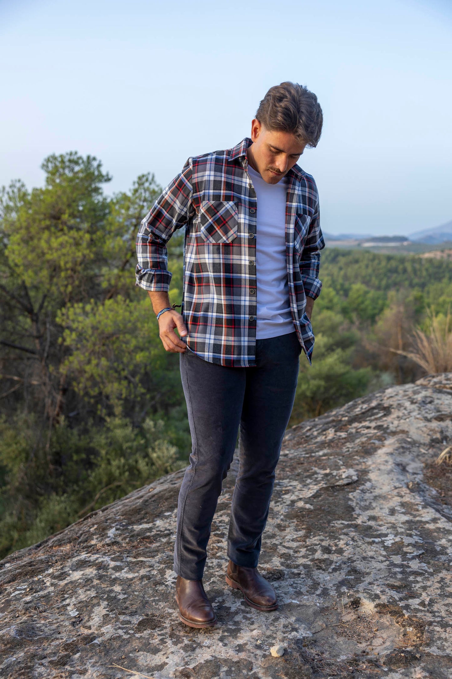 Sobrecamisa Franela Gris | Soria