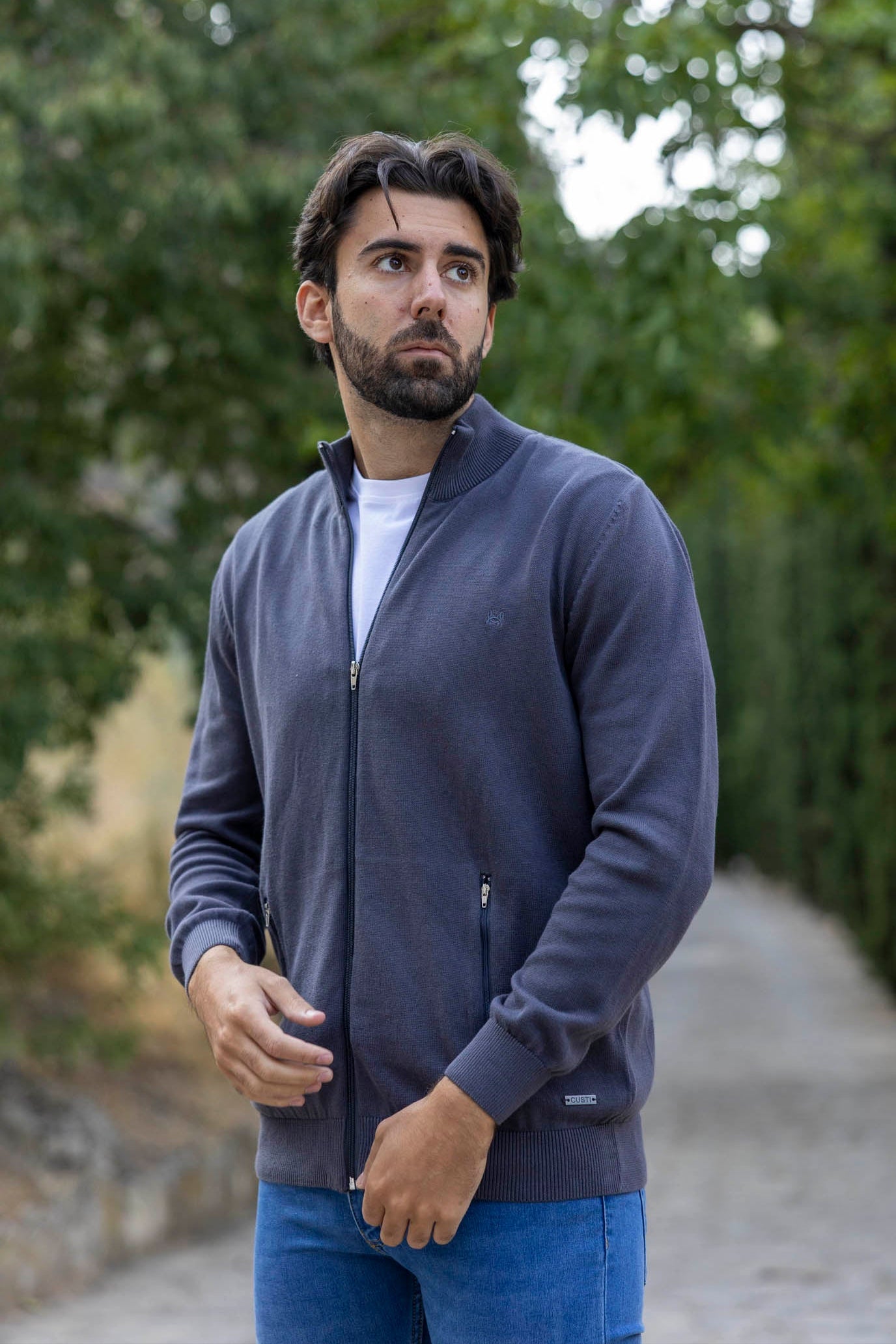 Rebeca Cremallera Gris