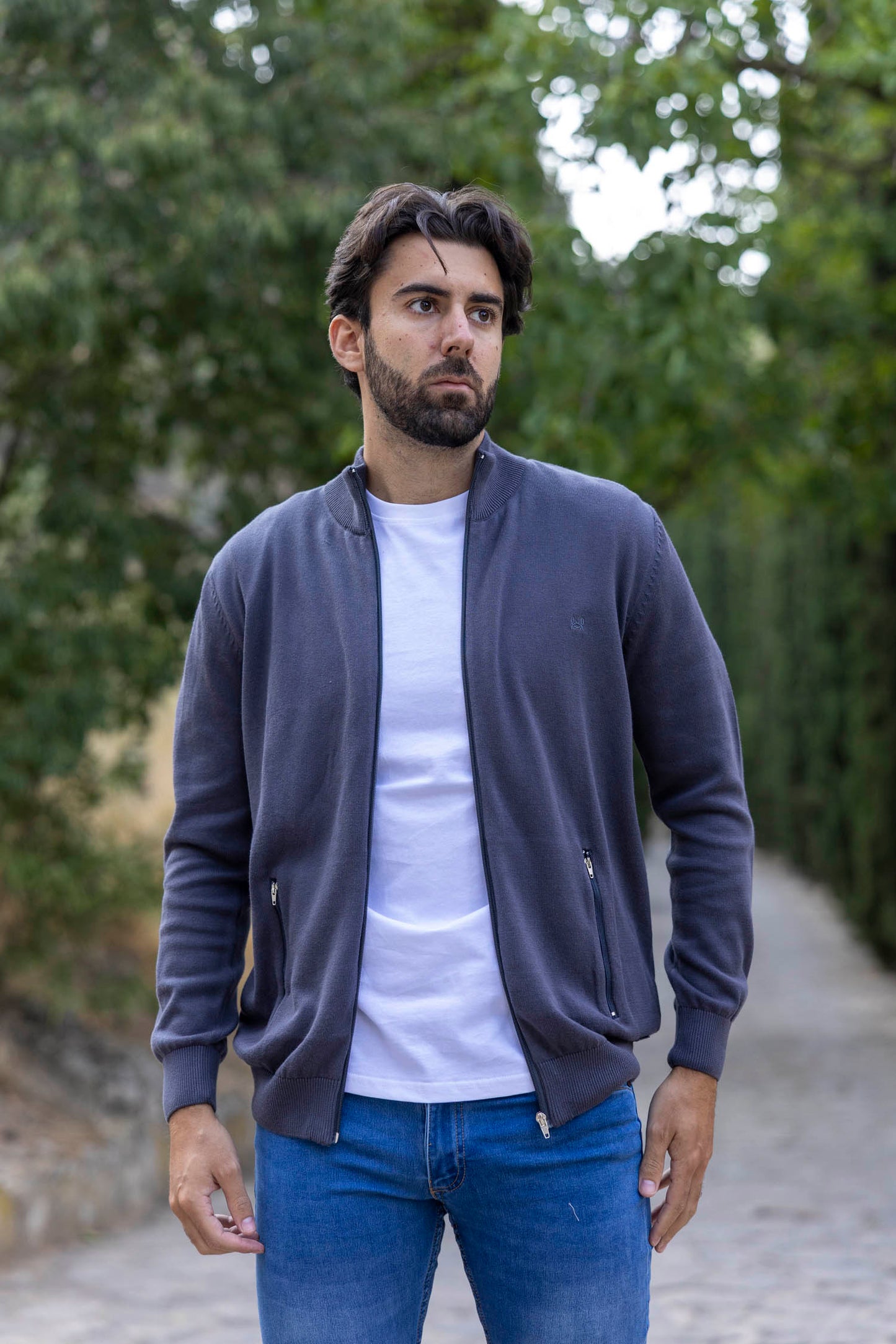 Rebeca Cremallera Gris