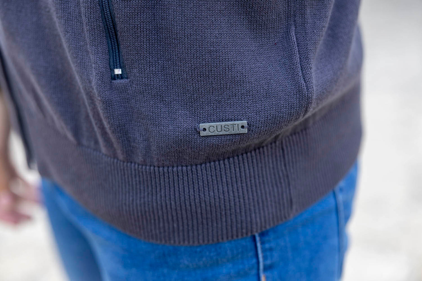 Rebeca Cremallera Gris