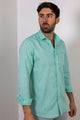 Camisa Lino Verde | Ibiza