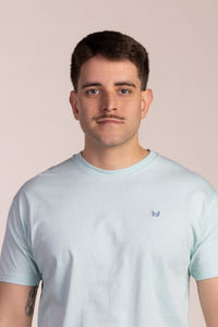 Camiseta Básica Manga Corta Verde Mar