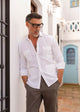 Guayabera Lino Blanca