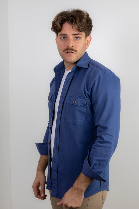 Chaqueta Algodón Lavada Azul Indigo | Cazorla