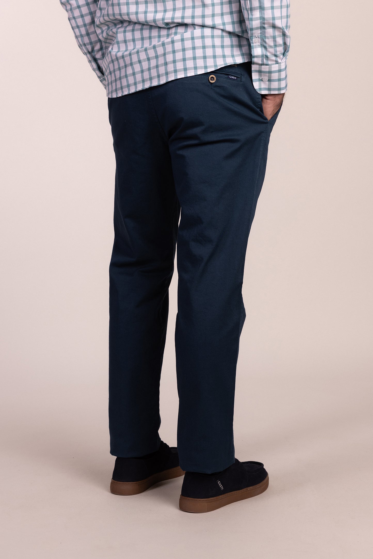 Pantalón Chino Elástico Petróleo | Jesulín