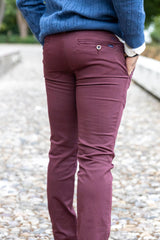 Pantalón Chino Elástico Granate | Jesulín