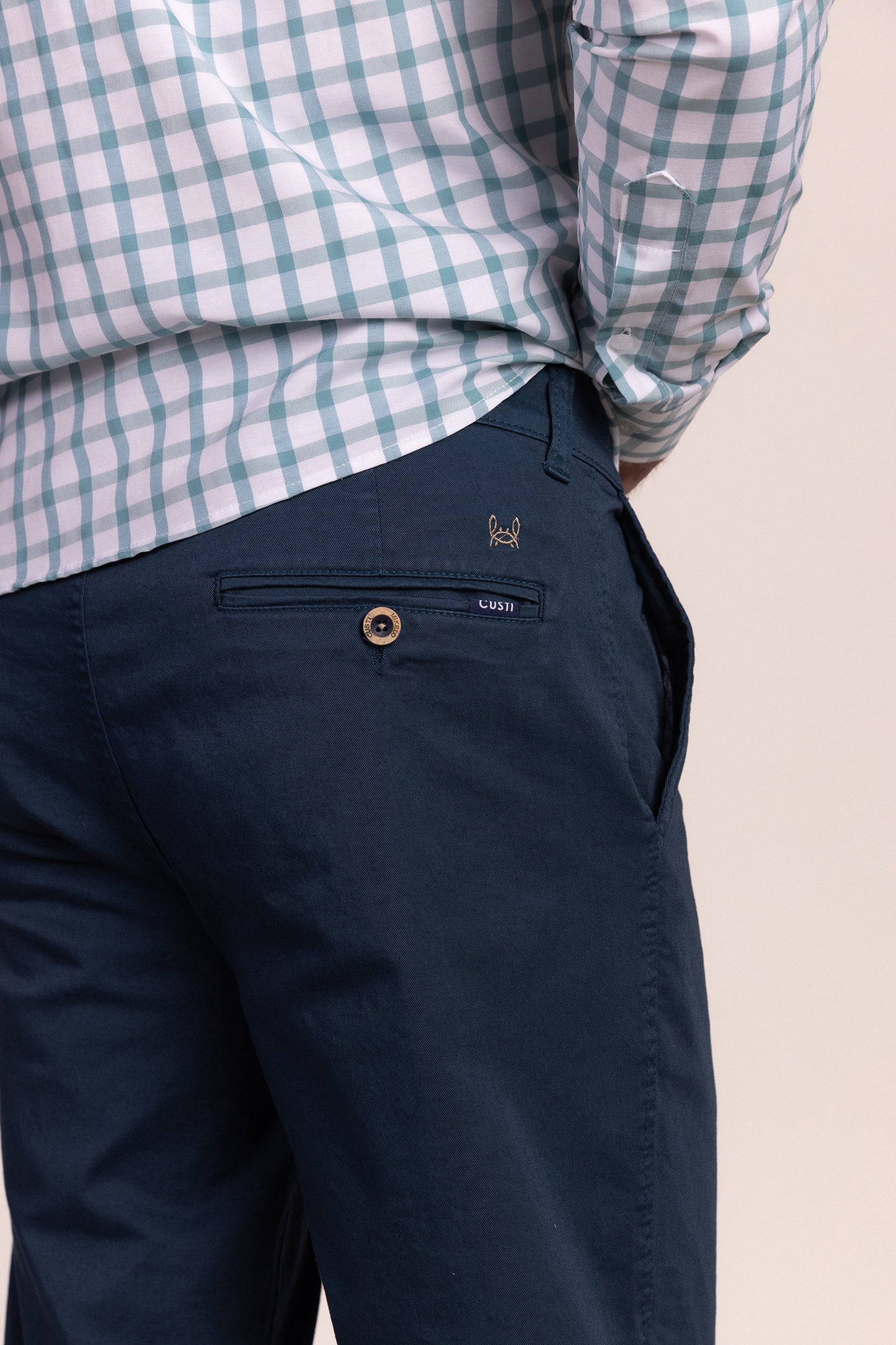 Camisa Cuadro Turquesa | Santoña