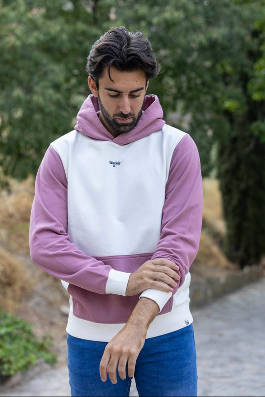 Sudadera Capucha Beige Rosa | Bali