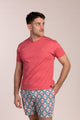 Camiseta Básica Manga Corta Rosa Francés