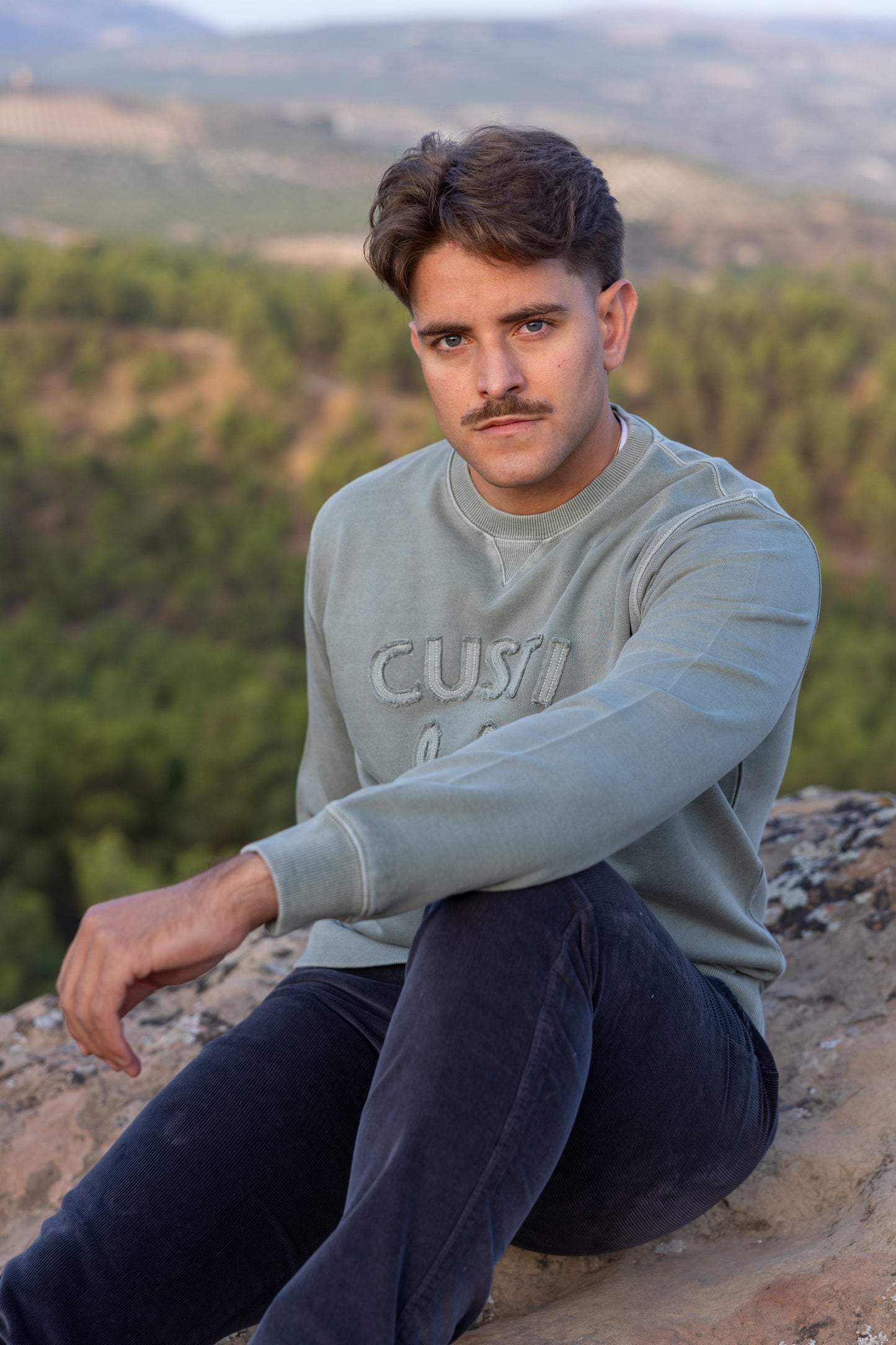 Sudadera Lavada Cangrejito Verde Kaki | Bari