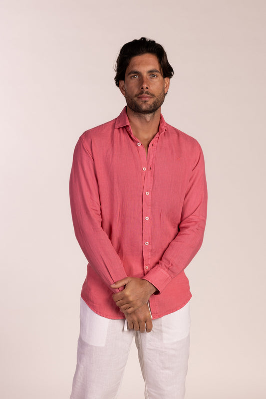 Camisa Lino Chicle | Lanzarote
