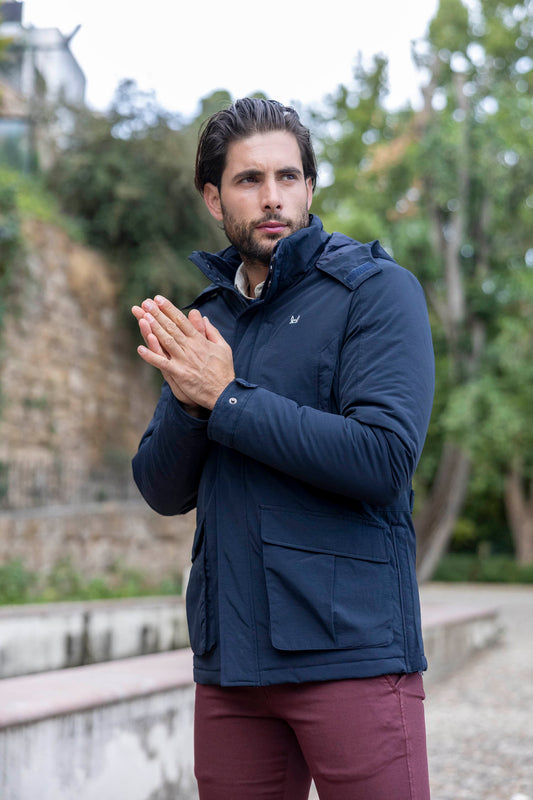 Parka Técnica Bolsillos Marino | Everest