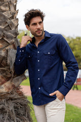Guayabera Lino Marino