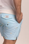Bañador Estampado Cangrejito Turquesa