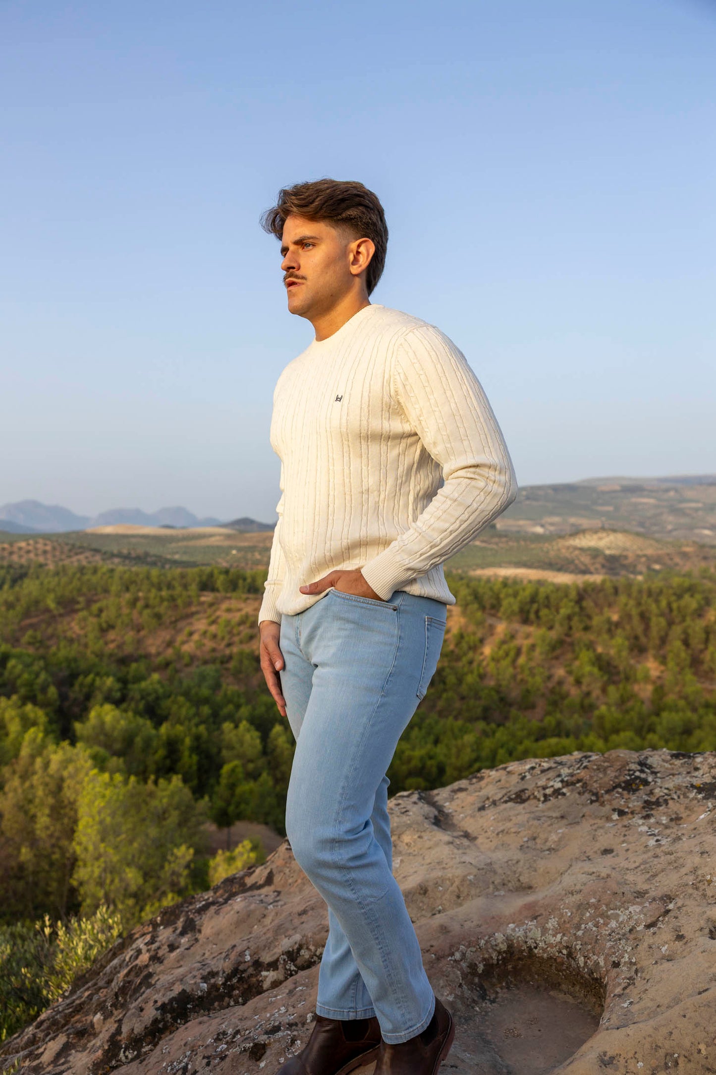 Vaquero Elástico Regular Fit Azul Claro | Cody