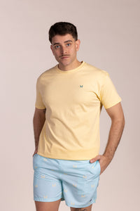 Camiseta Básica Manga Corta Vainilla